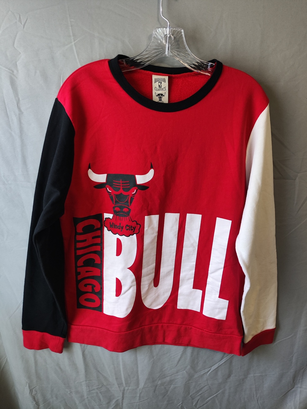 Chicago Bulls Shirt Mens Large NBA Basketball Hardwood Classics Crewneck 90s